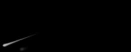 Decorative shooting star animation